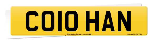 Registration number CO10 HAN
